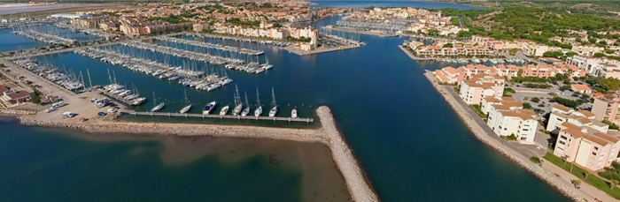 Gruissan vu du ciel.